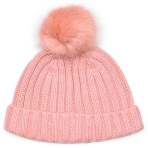 Classic J.Crew Beanie with Fur Pom